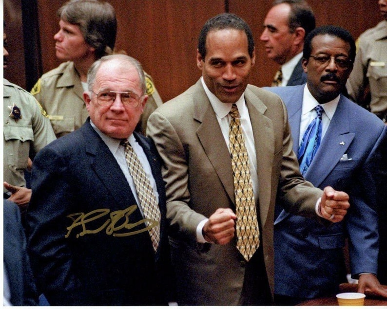 F. lee bailey signed autographed w o.j. simpson Photo Poster painting