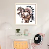 Indian Boy And Horse-11CT Stamped Cross Stitch 40*40cm/15.75*15.75in
