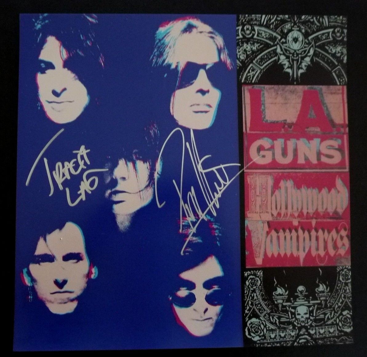 Phil & Tracii L.A. Guns Signed Autographed 12X12 Vampires Photo Poster painting PSA Guaranteed