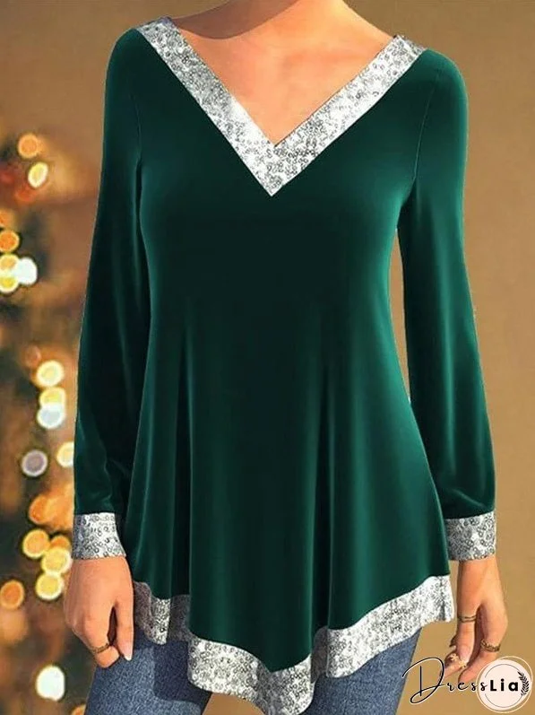 Office-Appropriate Lace Trim Blouse