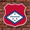 Arkansas - Shield Vintage Metal Signs(12*12Inch)