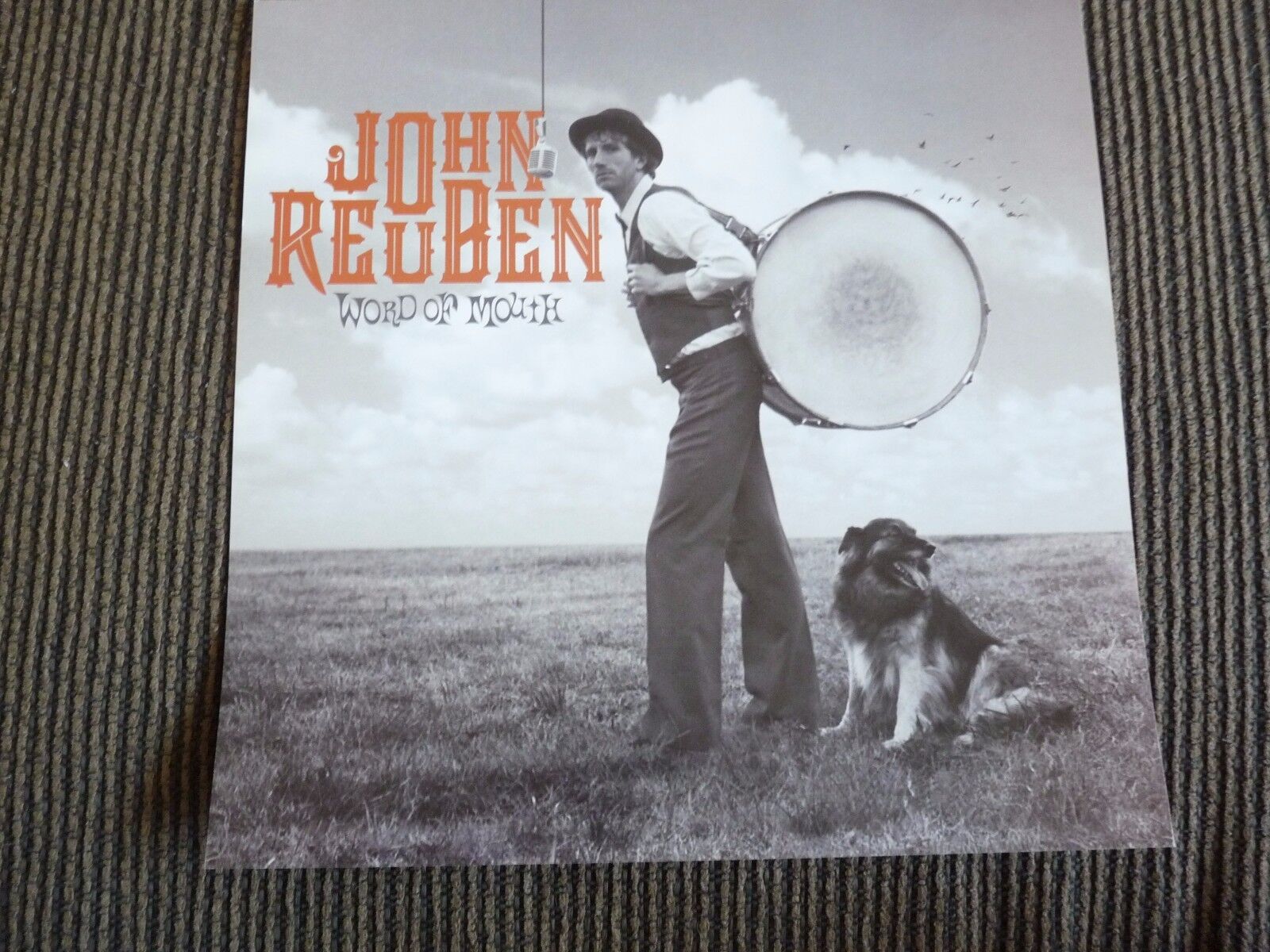 John Ruben Word Of Mouth Promo Lp Poster Photo Poster painting Double Sided Flat 12x12 RARE