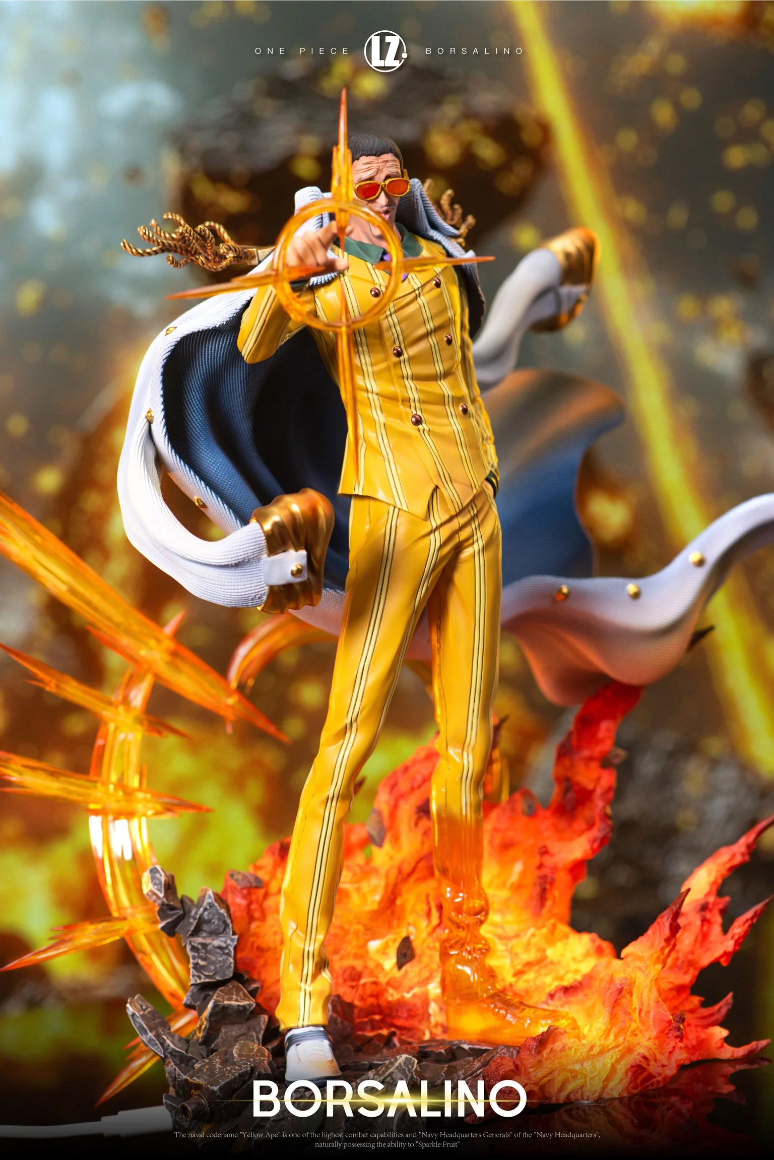 POPMAX Scale Kizaru/ Borsalino with LED - ONE PIECE Resin