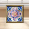 Diamond Painting Special Shaped Drill Mandala With Frame(8.46x8.46inch)