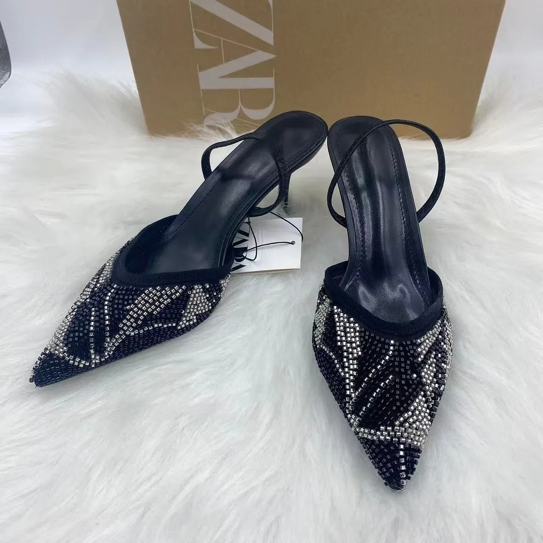 Breakj Breakj Family 2025 New Women's Shoes Low Heel Temperament High Heels Autumn Bag Head Fashion Showfy Sandals Women
