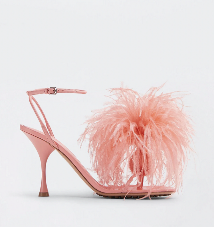 Pink Feather   Sandals Vdcoo