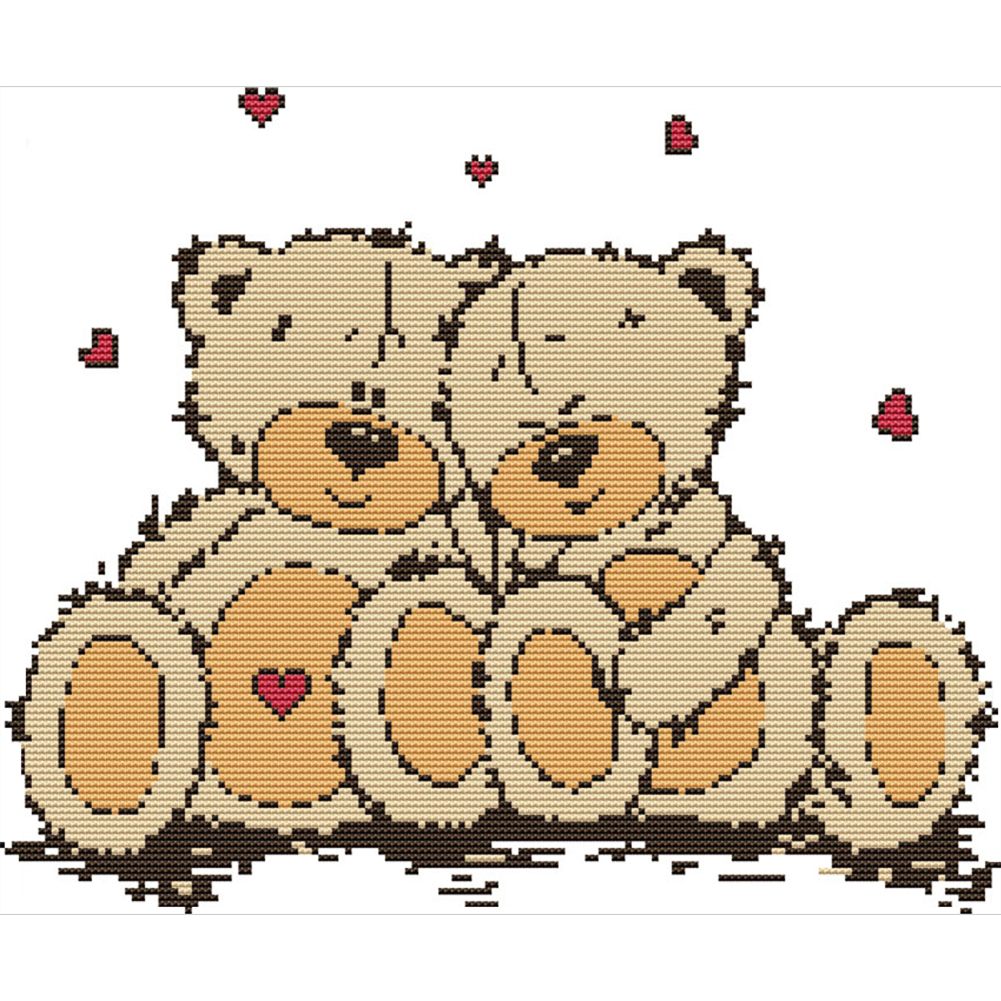 

Sweet Moments - 14CT Stamped Cross Stitch - 35*30CM, 501 Original