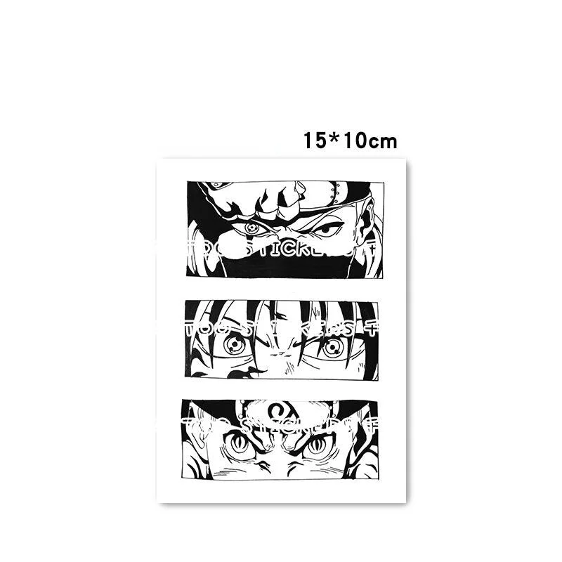 Anime Kakashi Uchiha Sasuke Uzumaki Waterproof Men and Women Durable Simulation Flower Arm Temporary Fake Tattoo Stickers