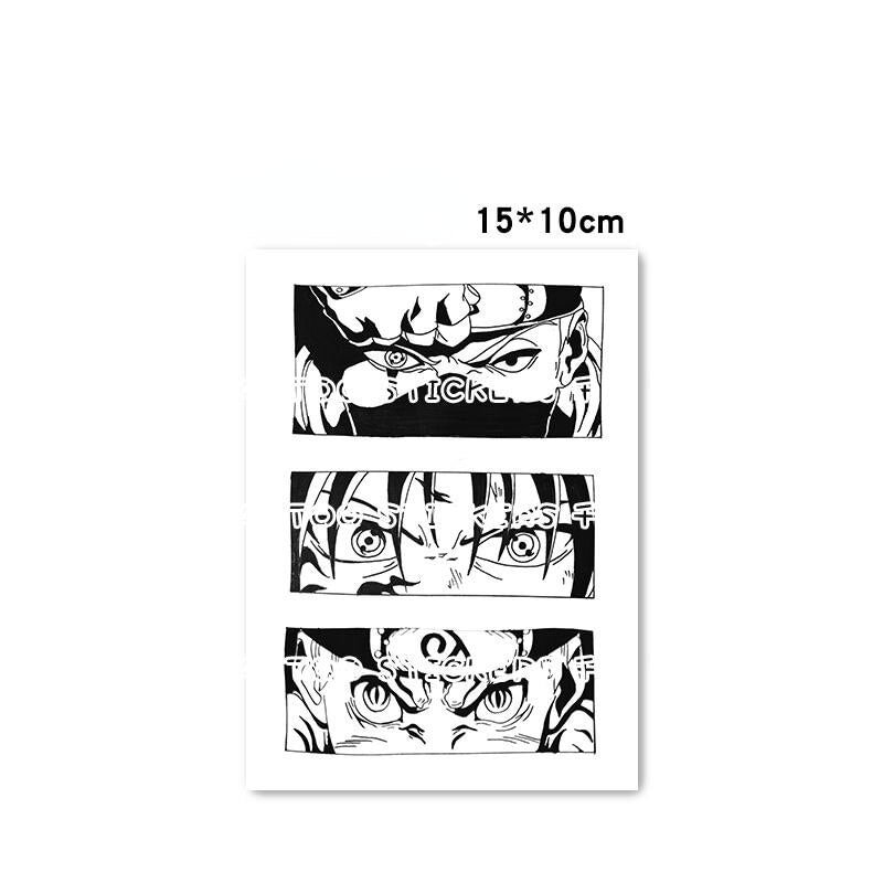 Anime Kakashi Uchiha Sasuke Uzumaki Waterproof Men and Women Durable Simulation Flower Arm Temporary Fake Tattoo Stickers