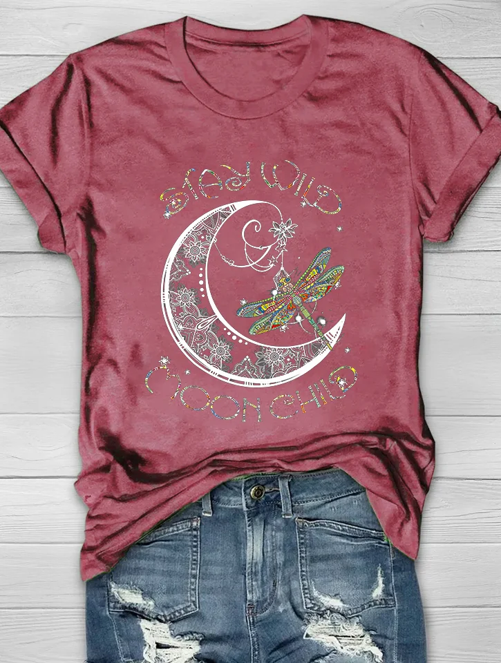 Stay Wild Moondhild Print Women's T-shirt