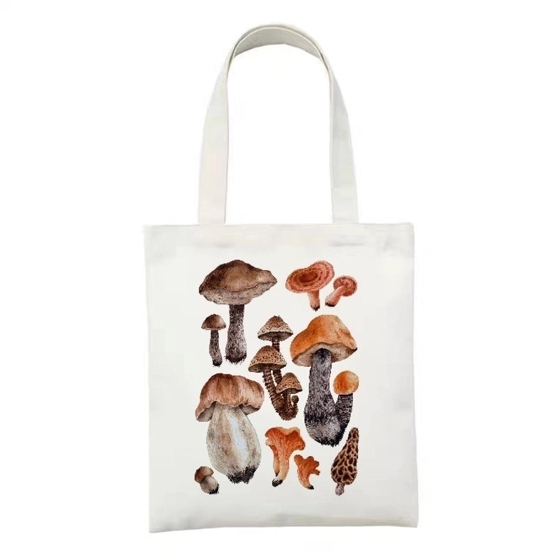 Women’s Minimalist Artistic Animal Mushroom Butterfly Shopping Bags