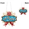 Double Sided Effect Acrylic Christmas Diamond Art Painting Hanging Ornament Kit
