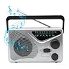FM/AM/SW Radio Built in Speakers Portable Radio with Earphone Jack & Antenna Battery Or Mains Powered for Home Outdoor Travel Emergency