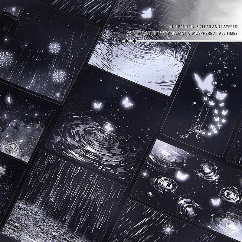 PET 스티커 - 오늘의 비 시리즈 빈티지 비