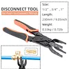 Push-Fit Disconnect Tong Tool for 1/2 3/4 1 Fittings Anti Deformation Pipe Removal Plier Easily Removing Rust-Resistant Effort-Saving Design