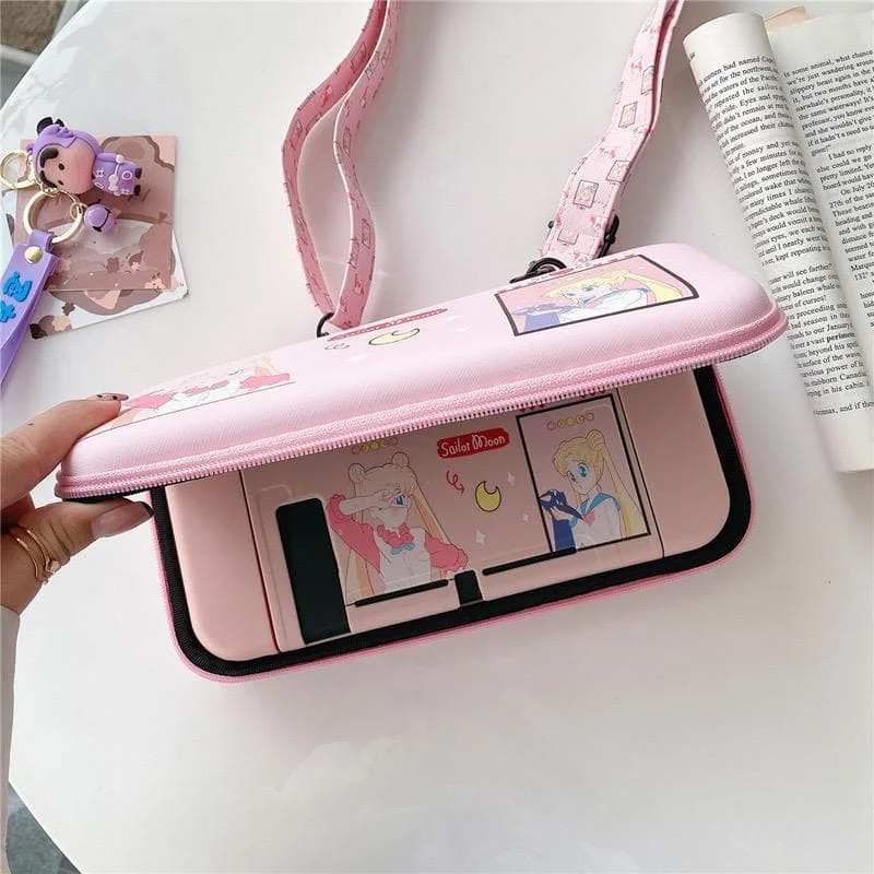Pastel Anime Cute Sailor Moon Switch Case & Bag SP16923