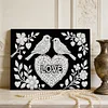 uk.everydayedeals DIY Pearl Painting With Frame - Handmade Self-Adhesive Pearls - Birds(20*30cm)