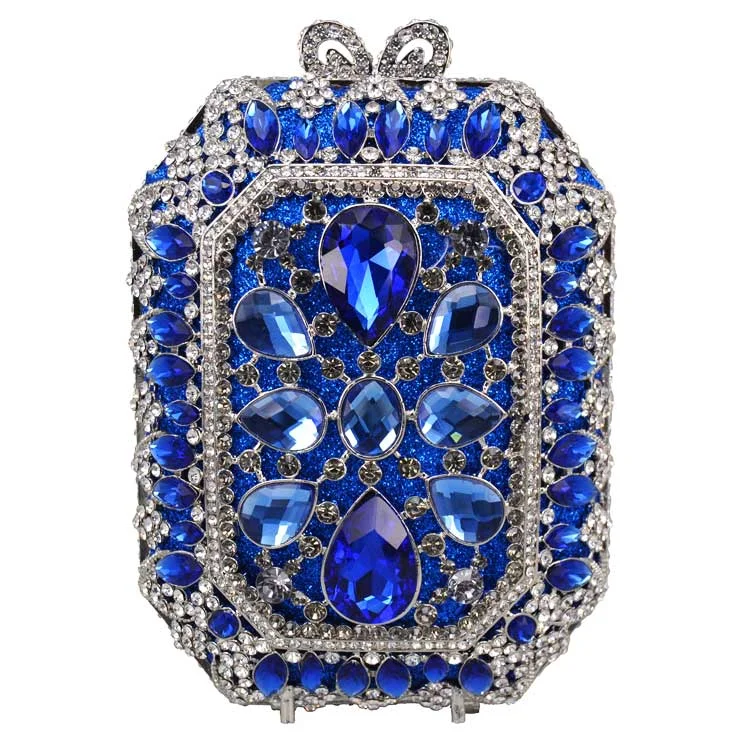Gold Stone Fashion diamante Luxury Crystal Evening Bag Designer Famous banquet Clutch Bag Wedding Crystal Encrusted Bag SC521