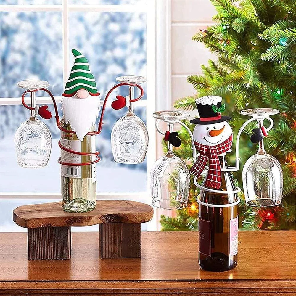 MerrySpirit - The Christmas Wine Bottle and Glass Holder