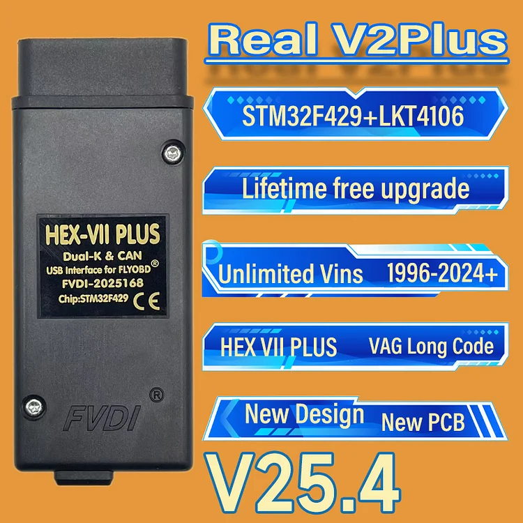 EU countries VCDS-PLUS  Unlimited VINs Auto Scan com Diagnostic Tools VAG Coding COM HEX Real V2 PLUS STM32F429 V25.4 For  VW AUDI Skoda Seat VCDS-PLUS