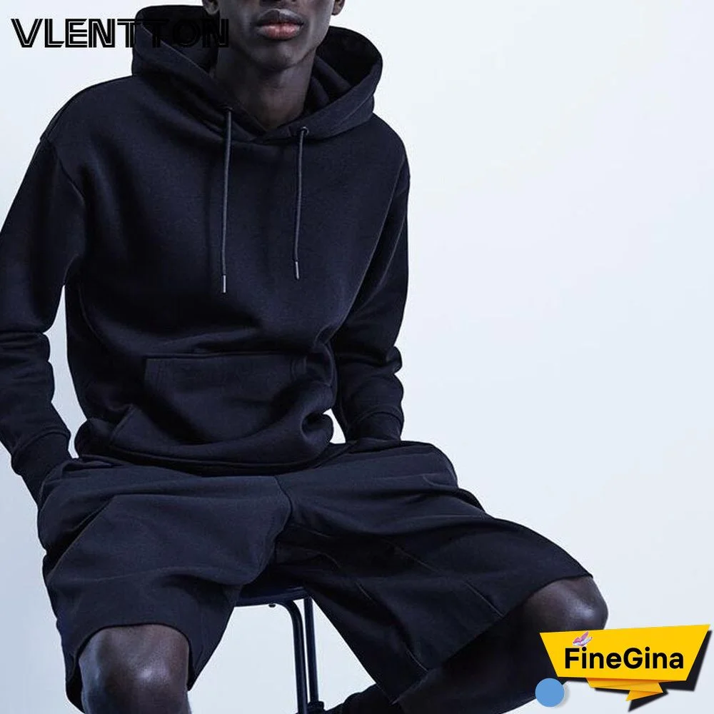 Autumn Winter Men Black Hoodie Multicolor Basic Hoodies Sweatshirts Casual Long Sleeve Loose Pullovers Tops Male