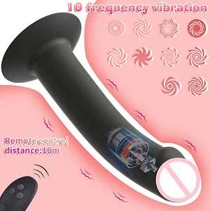 10 Frequency Dildo Vibrator Anal Plug Butt Plug Prostate Stimulator For Adult