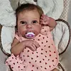 [New2023] 20" Debby Awake Newborn Girl Handmade Cloth Body Reborn Baby Doll,with Pacifier and Bottle - RBBI-Myrebornbabydoll&reg; Myrebornbabydoll&reg;