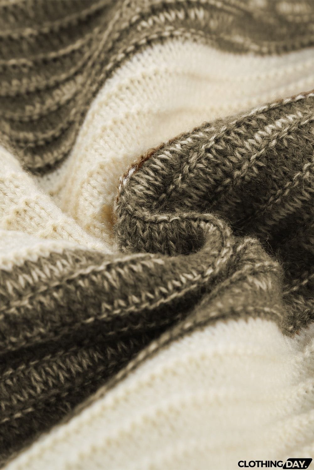 Thick Buttoned Open Front Cardigan with Pocket