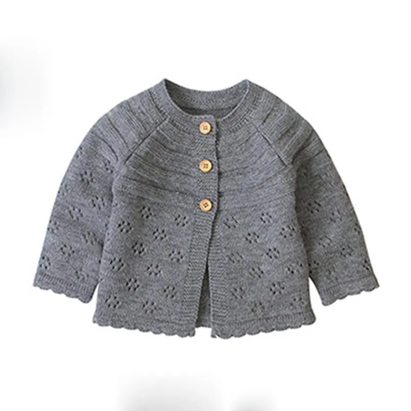 New 2020 Spring Autumn Baby Boys Girls Pure Color Knit Jacket + Hat Infant Kids Boy Girl Long Sleeve Cardigan Coat Clothing