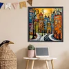 (US Only)Paint By Numbers Kit On Canvas DIY Oil Art Street Home Picture Decor 40x40cm