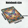 5D Diamond Painting Notebook DIY Diamond Art Dairy Book Kits (Butterfly)