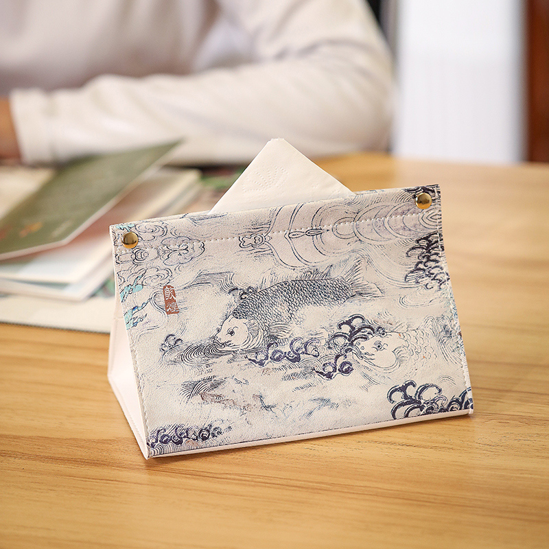 Dunhuang Embroidered Art Tissue Box: Aesthetic Chinese Cultural Gift