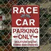 Racing Car Parking Only - Metal Tin Signs(8*12Inch/12*16Inch) - Garage