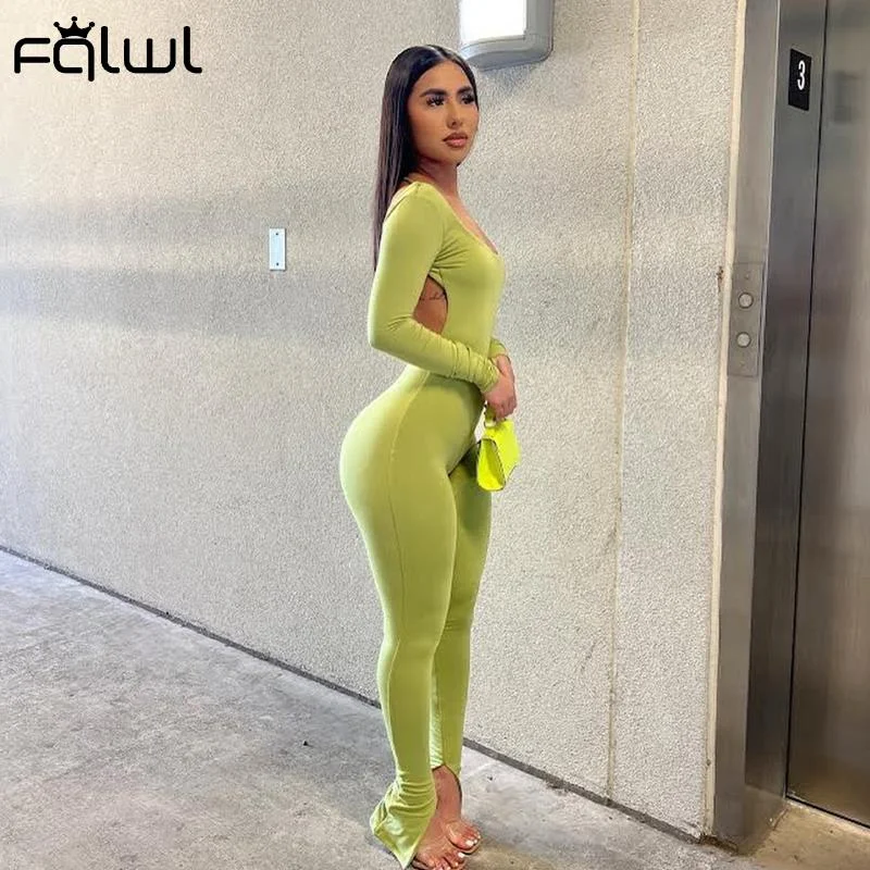Woherb Summer Sexy Jumpsuit Women 2022 Backless Rompers Womens Jumpsuit White Green One Piece Outfits Bodycon Jumpsuits Female