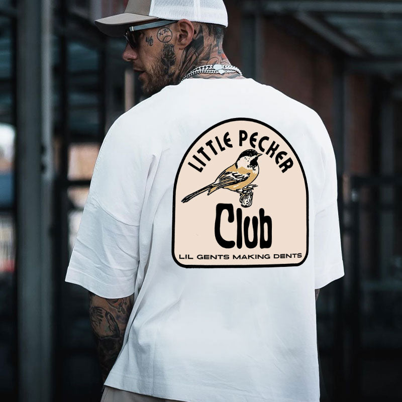 LITTLE PECKER CLUB LIL GENTS MAKING DENTS Print T-Shirt