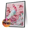 Diamond Painting -DIY Round Dril Pink Peafowl