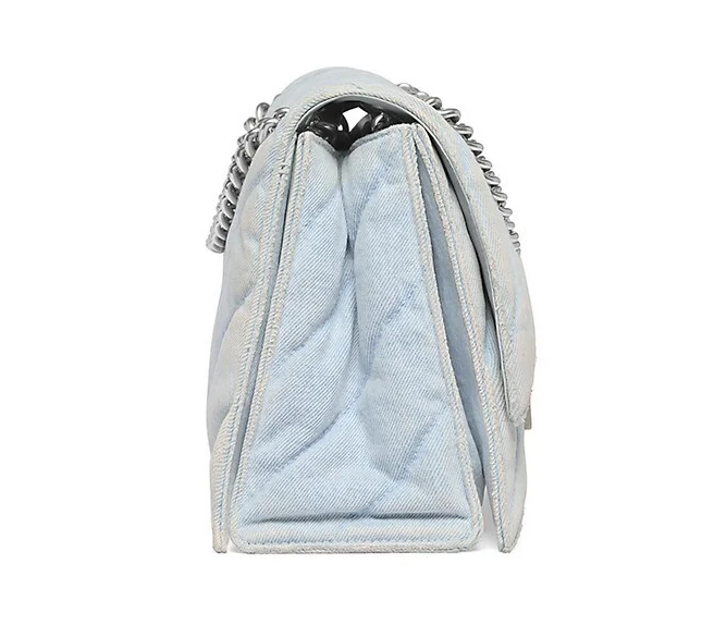 Balenciaga Crush Medium Chain Bag Quilted Denim 5 out of 5 Customer Rating