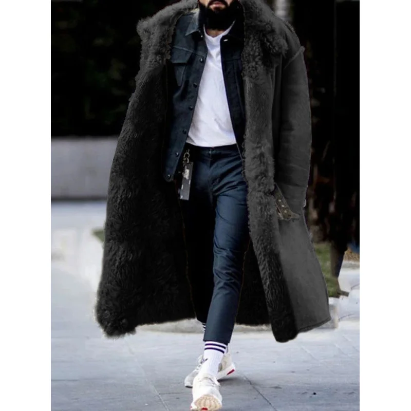 Nigikala Nigikala Winter New Imitation Fur Man Coat Station Explosion Thick Coat Four-Color Eight-Code Independent