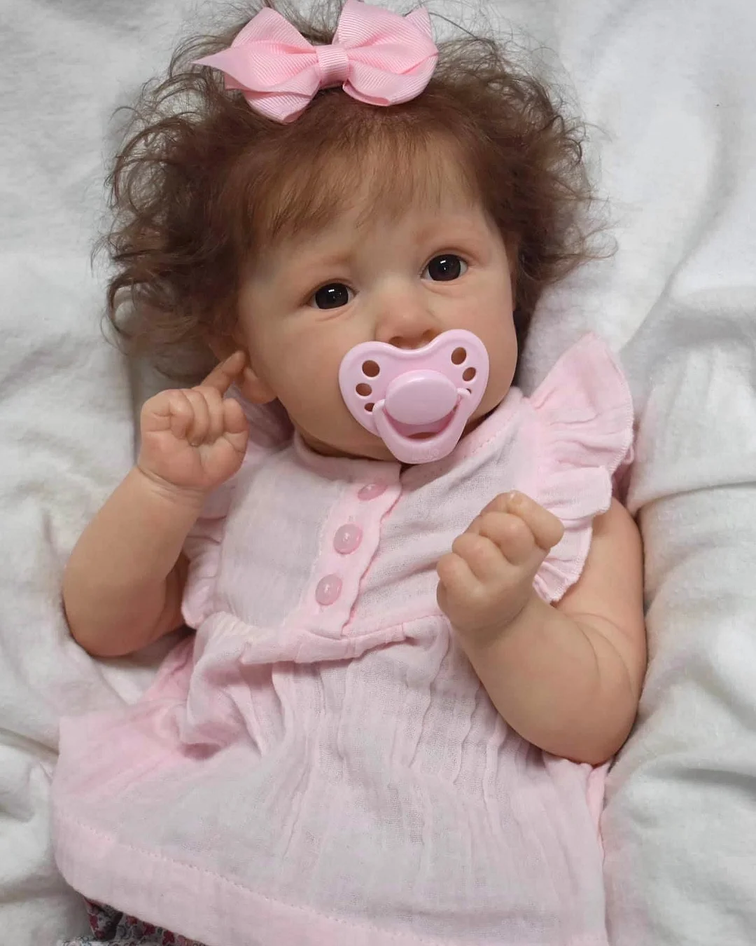 [NEW!] 20'' Reborn Girl Baby Doll Alexandra, Toddler Babies Unique Gift Set for Loved One with "Heartbeat" and Sound
