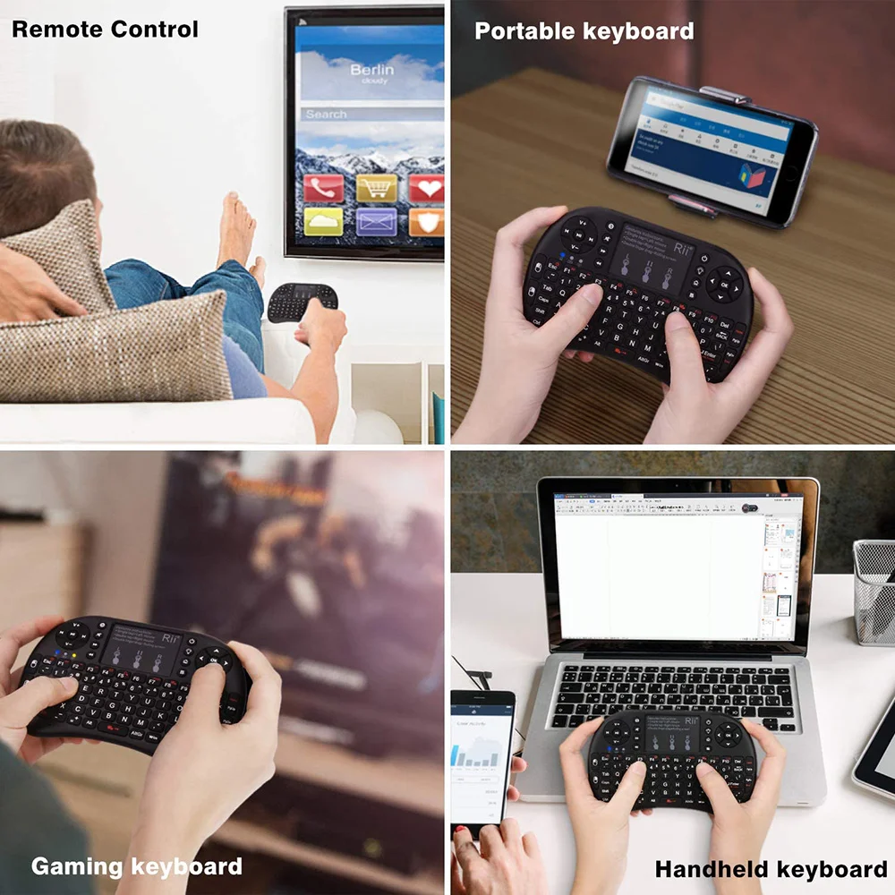 Rii i8+ Mini wireless Bluetooth keyboard
