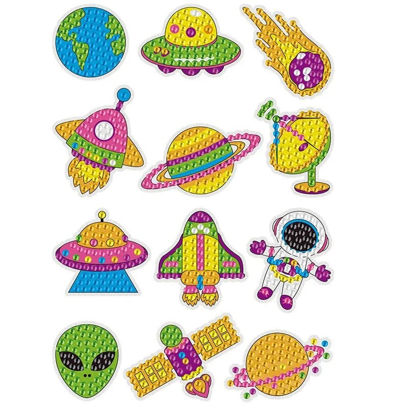 Last Day Promotion🔥- Diy Children's Free Stick Cartoon Painting