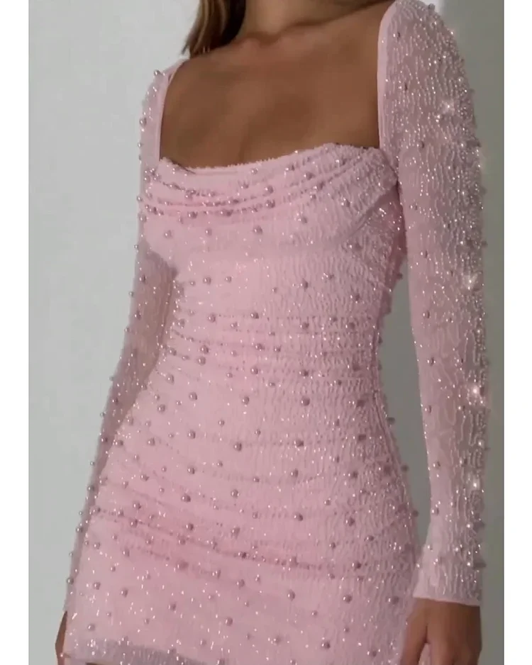 PINK PEARL SHORT SKIRT