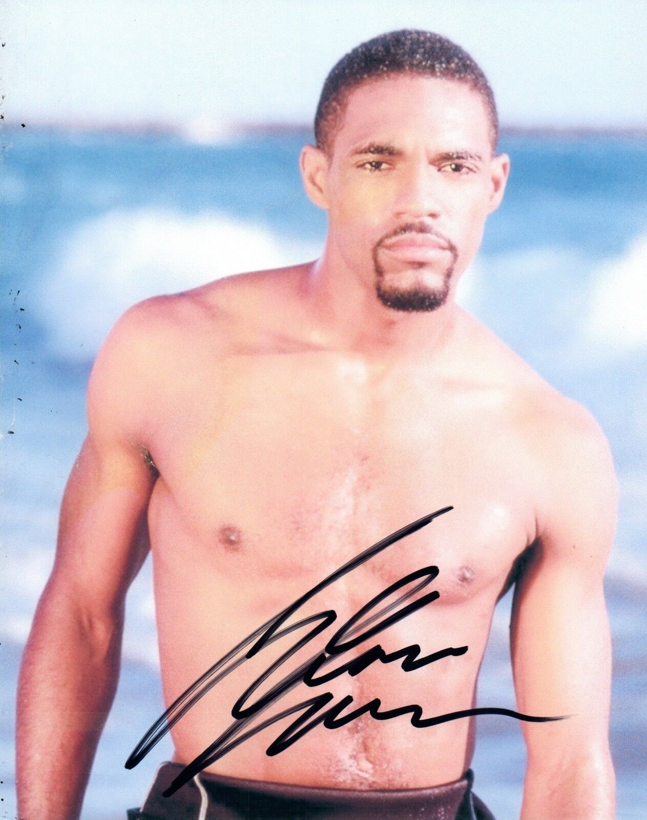 Jason George Signed 8x10 Photo Poster painting Shirtless Grey's Anatomy Sunset Beach COA AB