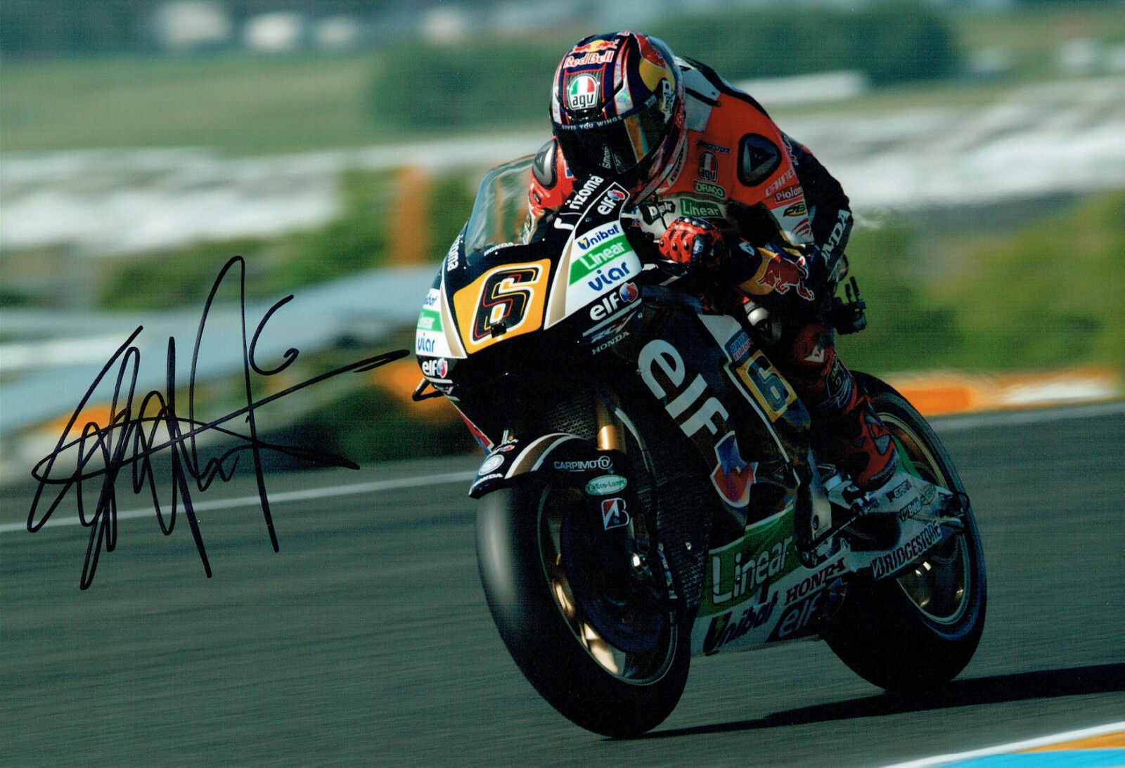 SIGNED Stefan BRADL 12x8 Photo Poster painting MOTO GP Red Bull RARE Autograph AFTAL COA