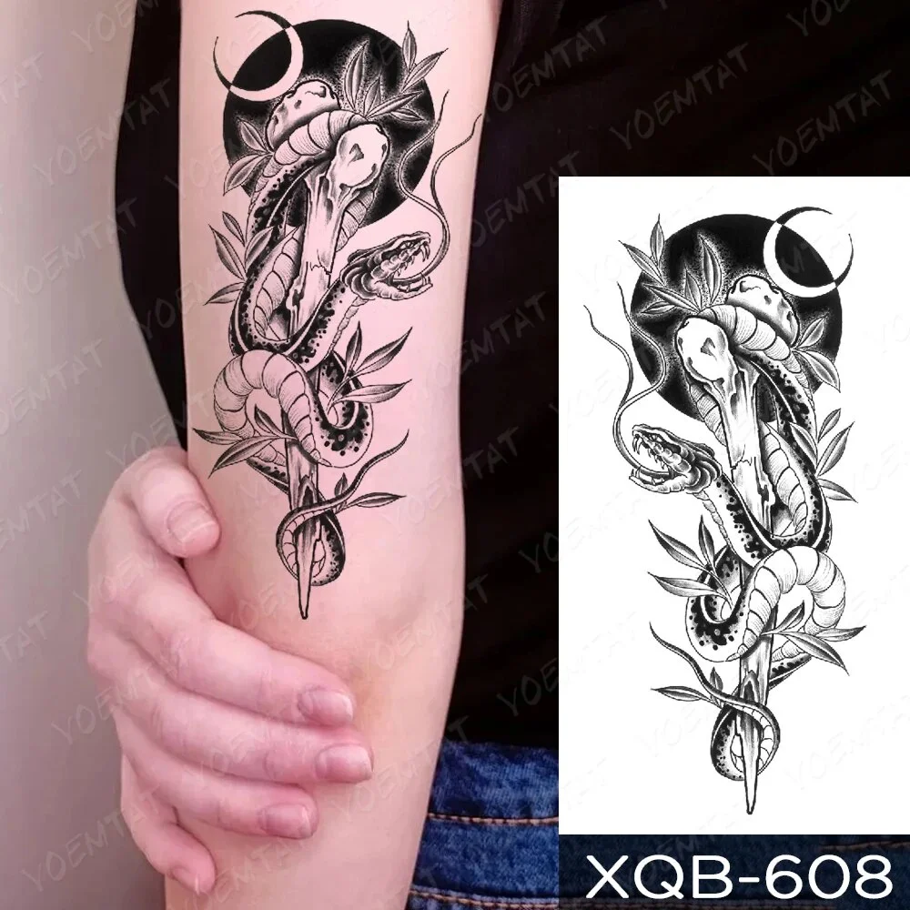 Sdrawing Temporary Tattoo Sticker Butterfly Flower Totem Flash Tatto Y2k Style Body Art Arm Leg Waist Fake Tatoo Men Women