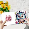 uk.everydayedeals 6Pcs DIY Diamond Painting Greeting Card - Owl Cat