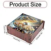 Diamond Painting Wooden Pearl 4 Slots Diamond Painting Storage Box for Adult Beginner