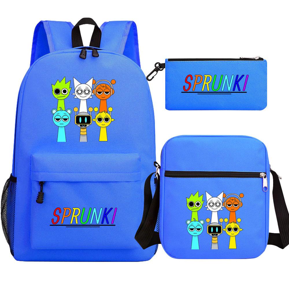 Mayoulove Sprunki Backpack Lightweight Design with Multiple Pockets for School and Outdoor Activities-Mayoulove