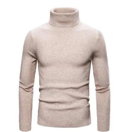 Men's Long Sleeve Knit Turtleneck Sweater