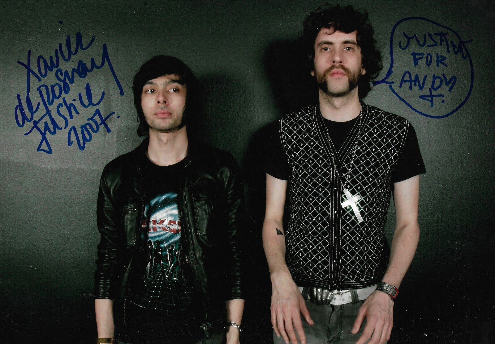 Justice Band signed 8x12 inch Photo Poster painting autographs